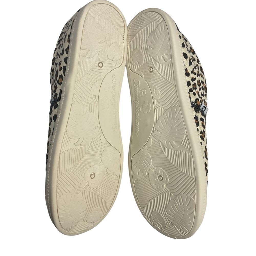 Tommy Bahama Leopard Tan Black Animal Print Slip-On Sneaker Size 8.5‎ Round Toe - Picture 9 of 10